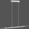 Luminaires Leuchten Direkt Éclairage Led|Suspension Leuchten Direkt LOLA-WAVE LED Acier inoxydable, 2 lumières, Télécommandes, Changeur de couleurs