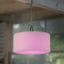 Suspension Leuchten Direkt HOLLY LED Noir, Blanc, 1 lumière, Changeur de couleurs