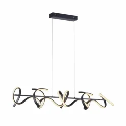 Luminaires Leuchten Direkt Éclairage Led|Suspension Leuchten-Direkt CURLS LED Noir, 4 lumières