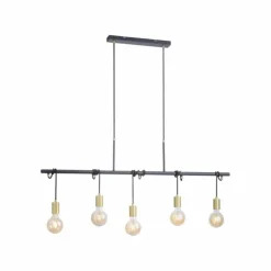 Luminaires Leuchten Direkt Suspensions|Suspension Leuchten-Direkt TAMARA Noir, 5 lumières