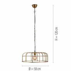 Luminaires Leuchten Direkt Suspensions|Suspension Leuchten-Direkt AMIR Laiton, 1 lumière