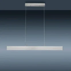 Suspension Leuchten-Direkt LOLAsmart-NILA LED Aluminium, 2 lumières, Télécommandes, Changeur de couleurs