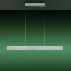 Suspension Leuchten-Direkt LOLAsmart-NILA LED Aluminium, 2 lumières, Télécommandes, Changeur de couleurs