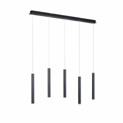Luminaires Leuchten Direkt Éclairage Led|Suspension Leuchten-Direkt BRUNO LED Noir, 5 lumières