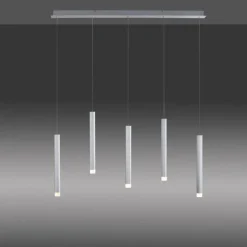 Luminaires Leuchten Direkt Éclairage Led|Suspension Leuchten-Direkt BRUNO LED Aluminium, 5 lumières
