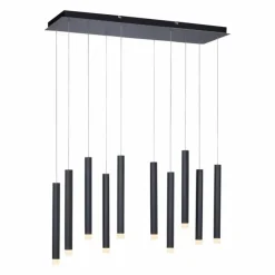 Luminaires Leuchten Direkt Éclairage Led|Suspension Leuchten-Direkt BRUNO LED Noir, 10 lumières