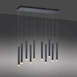 Luminaires Leuchten Direkt Éclairage Led|Suspension Leuchten-Direkt BRUNO LED Noir, 10 lumières