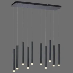 Luminaires Leuchten Direkt Éclairage Led|Suspension Leuchten-Direkt BRUNO LED Noir, 10 lumières