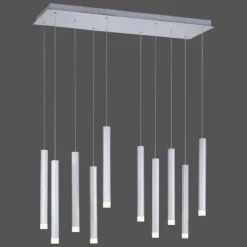 Luminaires Leuchten Direkt Éclairage Led|Suspension Leuchten-Direkt BRUNO LED Aluminium, 10 lumières
