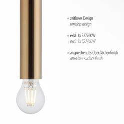 Luminaires Leuchten Direkt Suspensions|Suspension Leuchten-Direkt BRUNA Laiton, 1 lumière