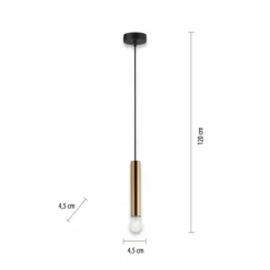 Luminaires Leuchten Direkt Suspensions|Suspension Leuchten-Direkt BRUNA Laiton, 1 lumière
