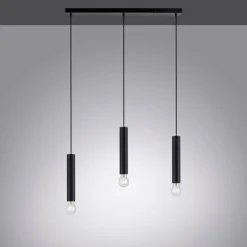 Luminaires Leuchten Direkt Suspensions|Suspension Leuchten-Direkt BRUNA Noir, 3 lumières