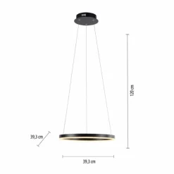 Luminaires Leuchten Direkt Éclairage Led|Suspension Leuchten-Direkt RITUS LED Anthracite, 1 lumière
