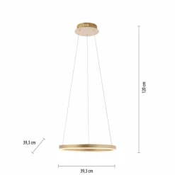 Luminaires Leuchten Direkt Suspensions|Suspension Leuchten-Direkt RITUS LED Laiton, 1 lumière