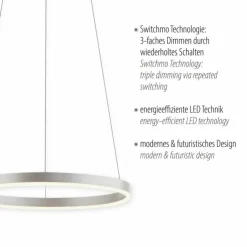 Luminaires Leuchten Direkt Éclairage Led|Suspension Leuchten-Direkt RITUS LED Aluminium, 1 lumière