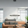Luminaires Leuchten Direkt Suspensions|Suspension Leuchten-Direkt RITUS LED Noir, 1 lumière