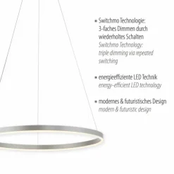 Luminaires Leuchten Direkt Suspensions|Suspension Leuchten-Direkt RITUS LED Aluminium, 1 lumière