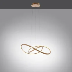 Luminaires Leuchten Direkt Éclairage Led|Suspension Leuchten-Direkt MARIA LED Laiton, 1 lumière