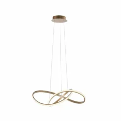 Luminaires Leuchten Direkt Éclairage Led|Suspension Leuchten-Direkt MARIA LED Laiton, 1 lumière
