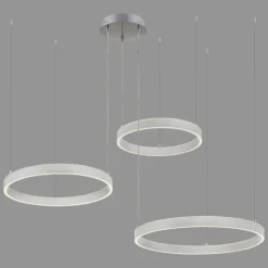 Luminaires Leuchten Direkt Éclairage Led|Suspension Leuchten-Direkt LILLUTI LED Argenté, 2 lumières, Télécommandes