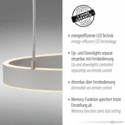 Luminaires Leuchten Direkt Éclairage Led|Suspension Leuchten-Direkt LILLUTI LED Argenté, 2 lumières, Télécommandes