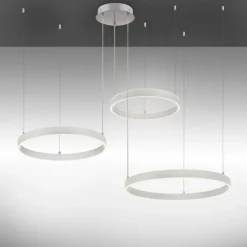 Luminaires Leuchten Direkt Éclairage Led|Suspension Leuchten-Direkt LILLUTI LED Argenté, 2 lumières, Télécommandes