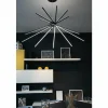 Luce Design Suspensions|Suspension Shanghai LED Noir, 8 lumières