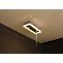 Luce Design Suspensions|Suspension Solaris LED Acier inoxydable, 1 lumière