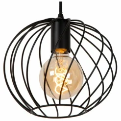 Luminaires Lucide Suspensions|Suspension Lucide DANZA Noir, 3 lumières