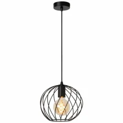 Luminaires Lucide Suspensions|Suspension Lucide DANZA Noir, 1 lumière