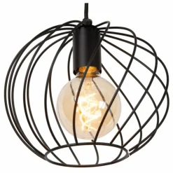 Luminaires Lucide Suspensions|Suspension Lucide DANZA Noir, 1 lumière