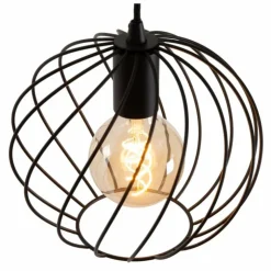 Luminaires Lucide Suspensions|Suspension Lucide DANZA Noir, 1 lumière