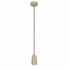 Luminaires Lucide Suspensions|Suspension Lucide EVORA Taupe, 1 lumière