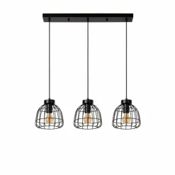 Luminaires Lucide Suspensions|Suspension Lucide FILOX Noir, 3 lumières