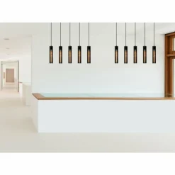 Luminaires Lucide Suspensions|Suspension Lucide LIONEL Noir, 5 lumières