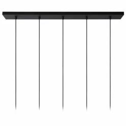 Luminaires Lucide Suspensions|Suspension Lucide LIONEL Noir, 5 lumières