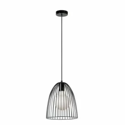 Luminaires Lucide Suspensions|Suspension Lucide MACARONS Noir, 1 lumière