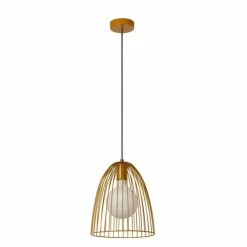 Luminaires Lucide Suspensions|Suspension Lucide MACARONS Jaune, 1 lumière