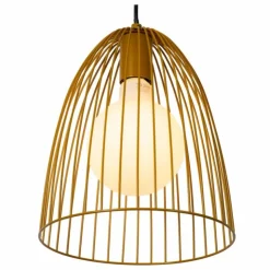 Luminaires Lucide Suspensions|Suspension Lucide MACARONS Jaune, 1 lumière