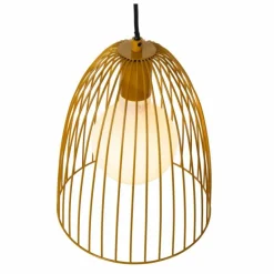 Luminaires Lucide Suspensions|Suspension Lucide MACARONS Jaune, 1 lumière
