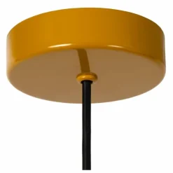Luminaires Lucide Suspensions|Suspension Lucide MACARONS Jaune, 1 lumière