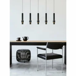 Luminaires Lucide Éclairage Led|Suspension Lucide MARGARY LED Noir, 5 lumières