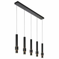 Luminaires Lucide Éclairage Led|Suspension Lucide MARGARY LED Noir, 5 lumières