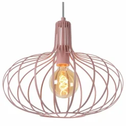 Luminaires Lucide Suspensions|Suspension Lucide MERLINA Rose, 1 lumière