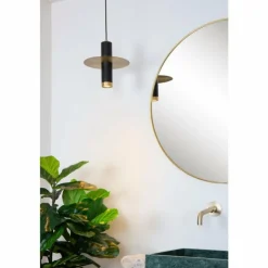 Luminaires Lucide Suspensions|Suspension Lucide SELIN Noir, 1 lumière