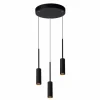 Luminaires Lucide Éclairage Led|Suspension Lucide TUBULE LED Noir, 3 lumières