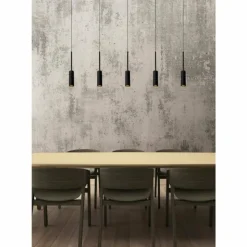 Luminaires Lucide Éclairage Led|Suspension Lucide TUBULE LED Noir, 5 lumières