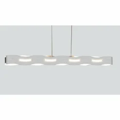 Luminaires Lutec Suspensions|Suspension Lutec WAVE Nickel mat, 3 lumières
