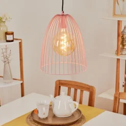 hofstein Suspensions|Suspension Malette Rose, 1 lumière