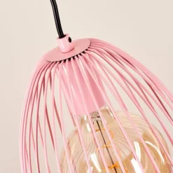 hofstein Suspensions|Suspension Malette Rose, 1 lumière